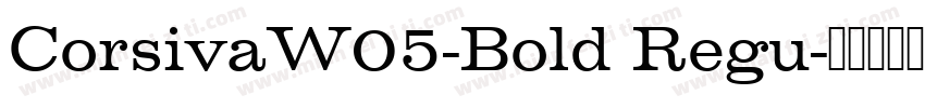 CorsivaW05-Bold Regu字体转换
